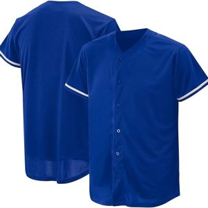 Baseball Jersey for Men, Baseball Shirts for Custom Button up Shirt,Hipster Hip Hop Sports Uniforms