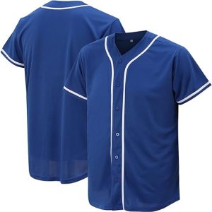 Baseball Jersey for Men, Baseball Shirts for Custom Button up Shirt,Hipster Hip Hop Sports Uniforms